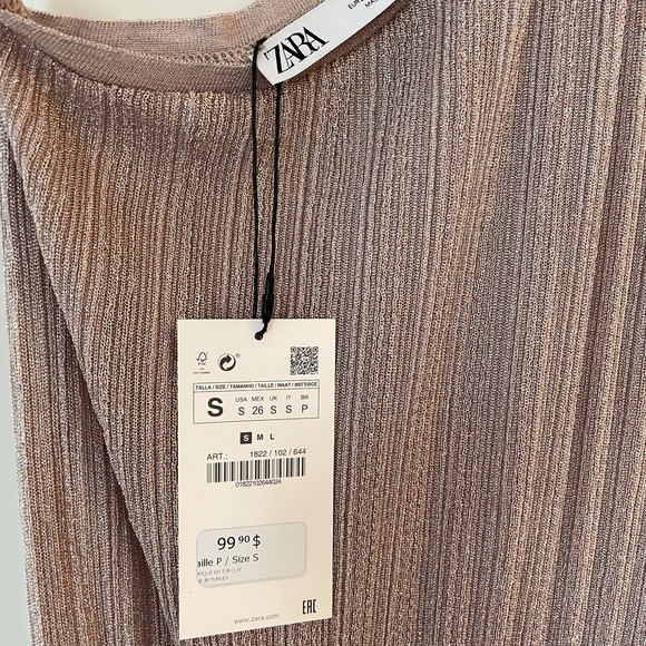 Zara one shoulder dress. Size Small - Picture 7 of 8